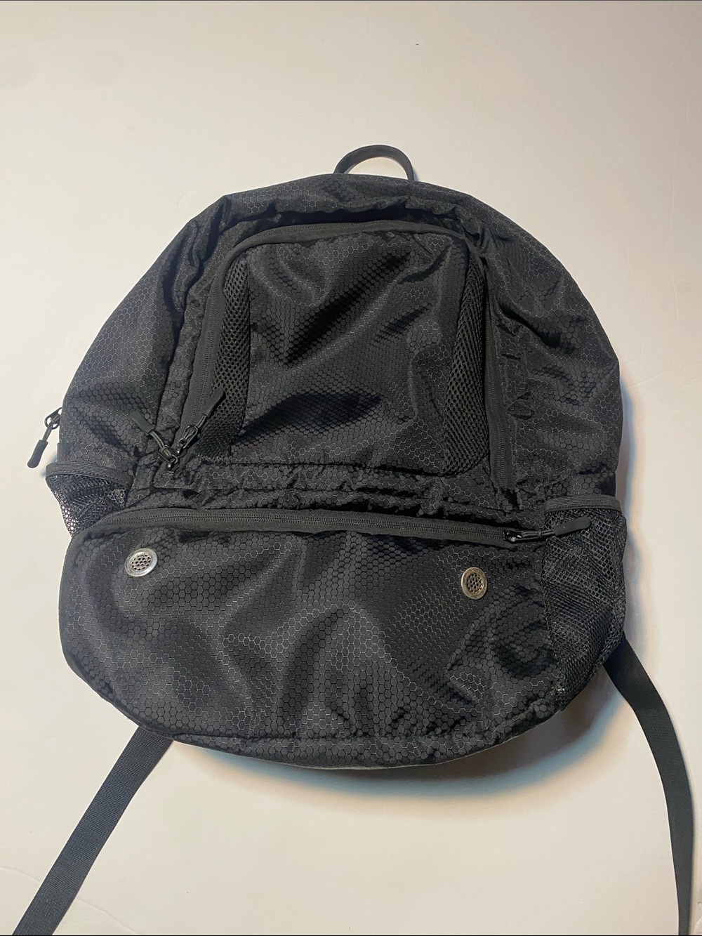 Black Men's Everyday Backpack - Lightweight Travel & Work Bag